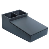Gray Leatherette Coffee Condiment Organizer